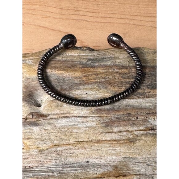 Sterling Silver Sterling 925 Q - Ray Flex Cuff Bracelet Twisted Cuff Bracelet - Picture 8 of 9